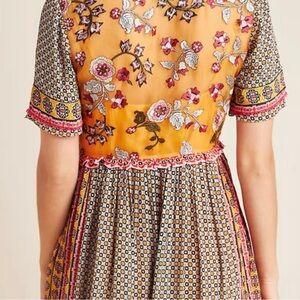 Anthropology. Carmel Embroidered Tunic